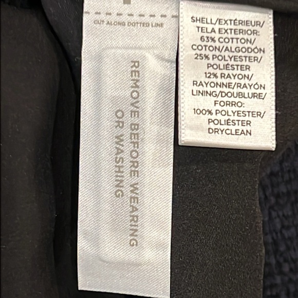 NWT LOFT Navy Blue Woven Sweater Skirt Size 4 Pockets Tweed Career Office - Picture 12 of 16